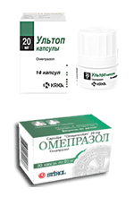 Фото Ультоп и Омепразол
