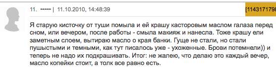 Отзывы о касторе