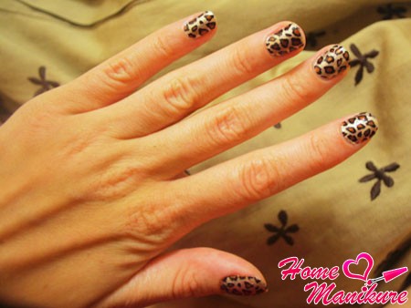 леопардовый minx nail art